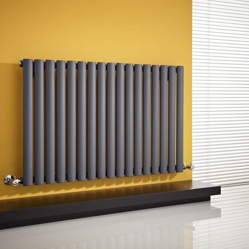 Choosing The Right Hot Water Radiators For Your Bathroom   Blackyellowradiator 1030x1030 