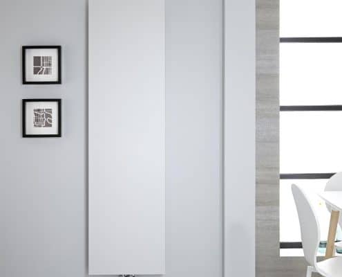 white modern block radiator