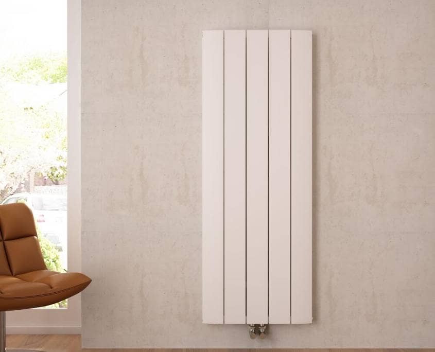 tall white modern radiator
