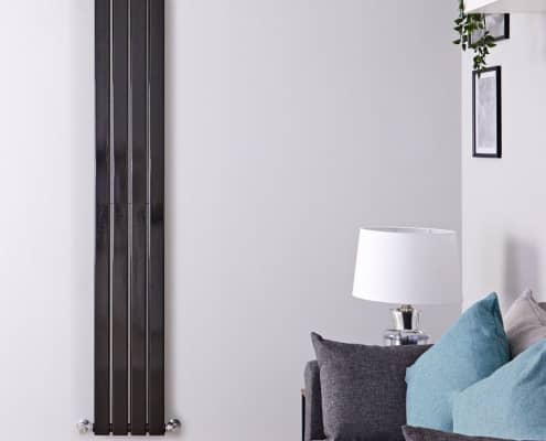 delta black vertical radiator