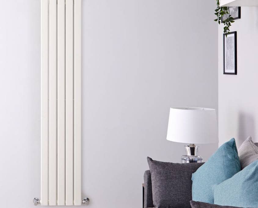 delta white vertical radiator