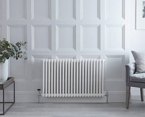 regent white horizontal radiator