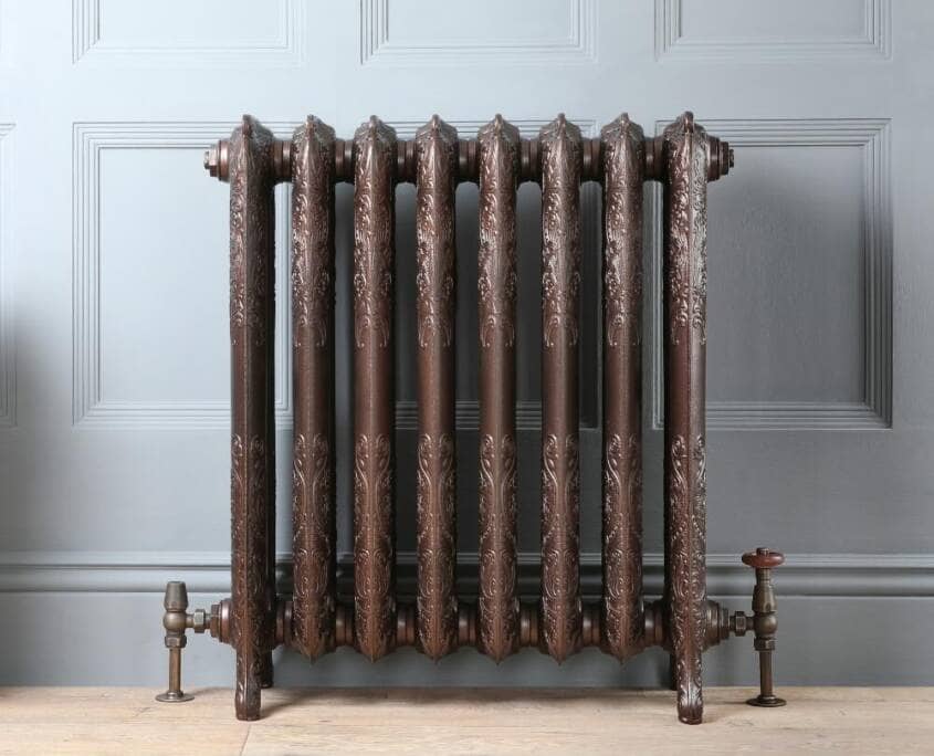 What is the best way to clean a cast iron radiator?